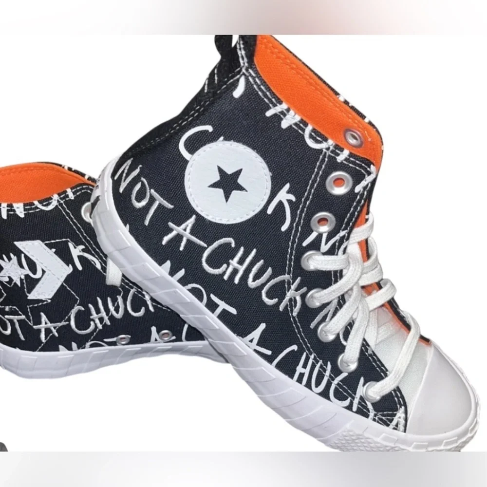 Converse Chuck Taylor Not a Chuck Black Kid Shoes 266514C Size 7
